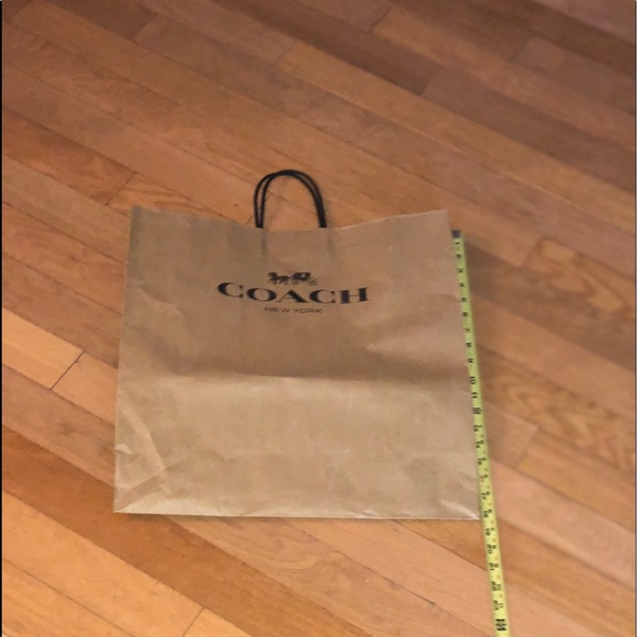 Large coach authentic paper store tote bag - Picture 3 of 9